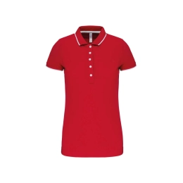 LADIES' SHORT-SLEEVED PIQUÉ KNIT POLO SHIRT