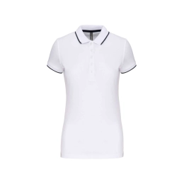LADIES' SHORT-SLEEVED PIQUÉ KNIT POLO SHIRT