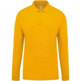 MEN'S LONG-SLEEVED PIQUÉ POLO SHIRT