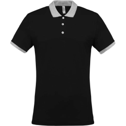 MEN'S TWO-TONE PIQUÉ POLO SHIRT