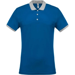 MEN'S TWO-TONE PIQUÉ POLO SHIRT