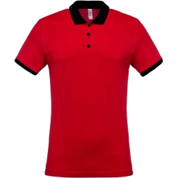 MEN'S TWO-TONE PIQUÉ POLO SHIRT