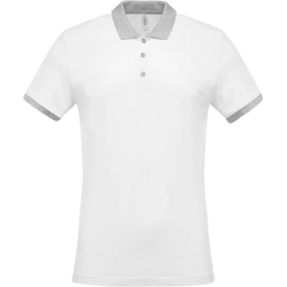 MEN'S TWO-TONE PIQUÉ POLO SHIRT