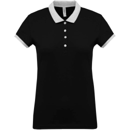 LADIES’ TWO-TONE PIQUÉ POLO SHIRT