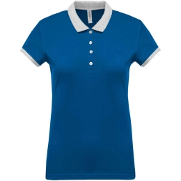 LADIES’ TWO-TONE PIQUÉ POLO SHIRT