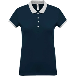 LADIES’ TWO-TONE PIQUÉ POLO SHIRT