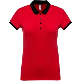 LADIES’ TWO-TONE PIQUÉ POLO SHIRT