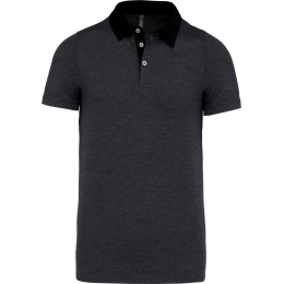 MEN'S TWO-TONE JERSEY POLO SHIRT