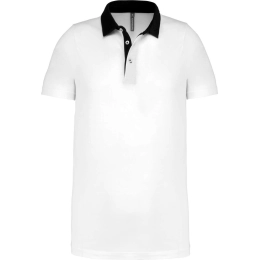 MEN'S TWO-TONE JERSEY POLO SHIRT