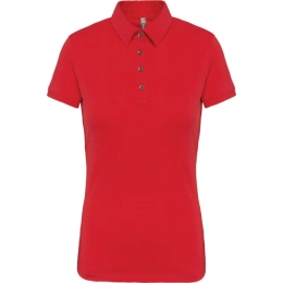LADIES' SHORT SLEEVED JERSEY POLO SHIRT