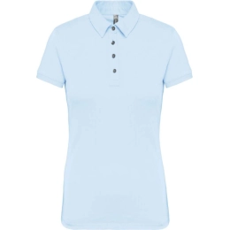 LADIES' SHORT SLEEVED JERSEY POLO SHIRT