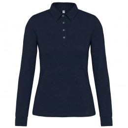 LADIES' LONG SLEEVE JERSEY POLO SHIRT
