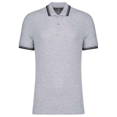 
                                            MEN'S SHORT-SLEEVED POLOSHIRT WITH CONTRASTING PIPING
                                            