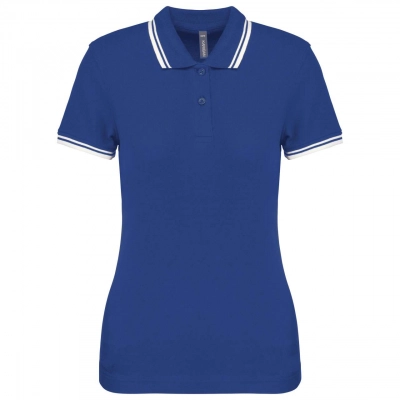 
                                                LADIE'S SHORT-SLEEVED POLOSHIRT WITH CONTRASTING PIPING
                                                