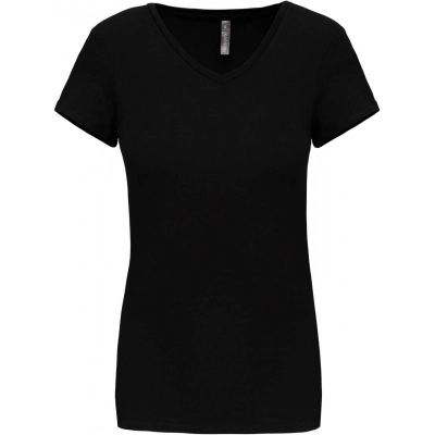 
                                            LADIES' SHORT-SLEEVED V-NECK T-SHIRT
                                            