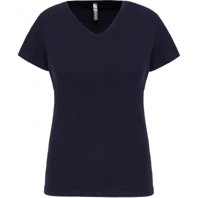 
                                                LADIES' SHORT-SLEEVED V-NECK T-SHIRT
                                                