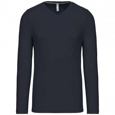 
                                                MEN'S LONG-SLEEVED V-NECK T-SHIRT
                                                