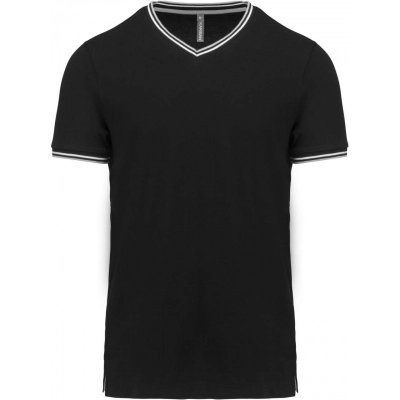 
                                            MEN'S PIQUÉ KNIT V-NECK T-SHIRT
                                            