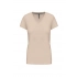 LADIES' SHORT-SLEEVED V-NECK T-SHIRT