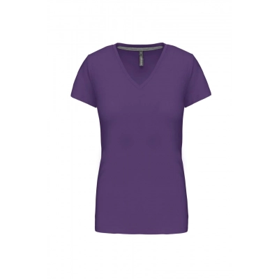 
                                                LADIES' SHORT-SLEEVED V-NECK T-SHIRT
                                                