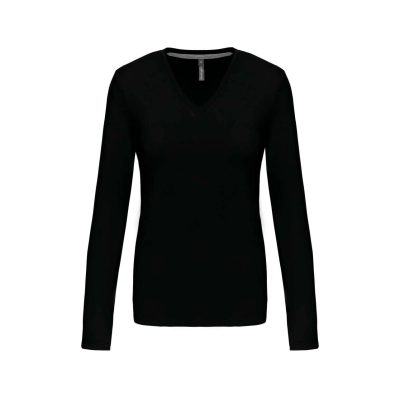 
                                                LADIES' LONG-SLEEVED V-NECK T-SHIRT
                                                