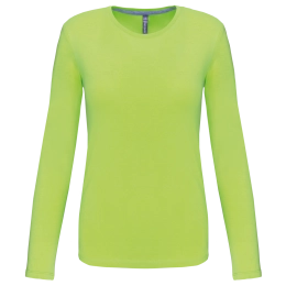 LADIES' LONG-SLEEVED CREW NECK T-SHIRT