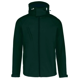 MEN'S DETACHABLE HOODED SOFTSHELL JACKET