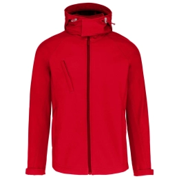 MEN'S DETACHABLE HOODED SOFTSHELL JACKET