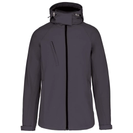 LADIES' DETACHABLE HOODED SOFTSHELL JACKET