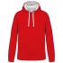 MEN'S CONTRAST HOODED SWEATSHIRT