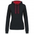 LADIES’ CONTRAST HOODED SWEATSHIRT