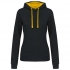 LADIES’ CONTRAST HOODED SWEATSHIRT