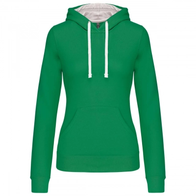 
                                            LADIES’ CONTRAST HOODED SWEATSHIRT
                                            
