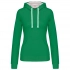 LADIES’ CONTRAST HOODED SWEATSHIRT
