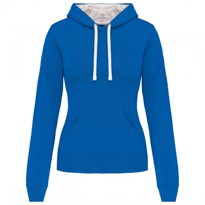 
                                            LADIES’ CONTRAST HOODED SWEATSHIRT
                                            