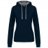 LADIES’ CONTRAST HOODED SWEATSHIRT