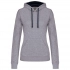LADIES’ CONTRAST HOODED SWEATSHIRT