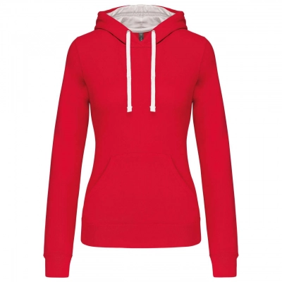 
                                            LADIES’ CONTRAST HOODED SWEATSHIRT
                                            
