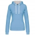 LADIES’ CONTRAST HOODED SWEATSHIRT