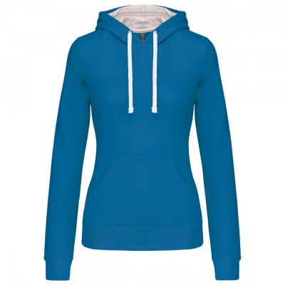 
                                            LADIES’ CONTRAST HOODED SWEATSHIRT
                                            