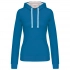 LADIES’ CONTRAST HOODED SWEATSHIRT