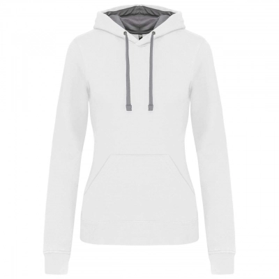 
                                            LADIES’ CONTRAST HOODED SWEATSHIRT
                                            