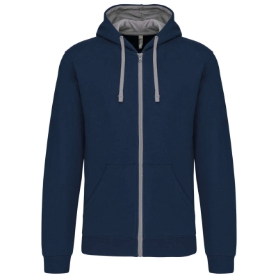
                                            MEN'S CONTRAST HOODED FULL ZIP SWEATSHIRT
                                            