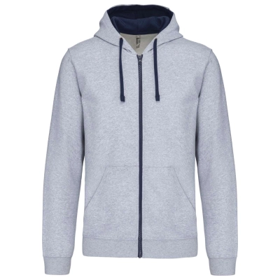 
                                            MEN'S CONTRAST HOODED FULL ZIP SWEATSHIRT
                                            