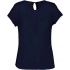 LADIES' SHORT-SLEEVED CREPE BLOUSE