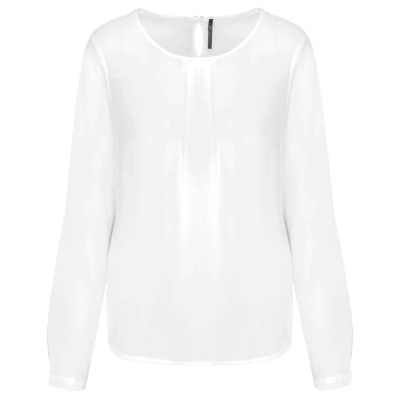 
                                            LADIES' LONG-SLEEVED CREPE BLOUSE
                                            