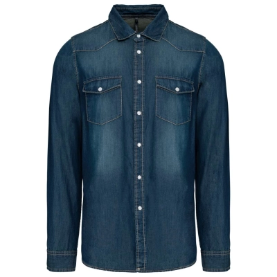 
                                                MEN'S LONG-SLEEVED DENIM SHIRT
                                                