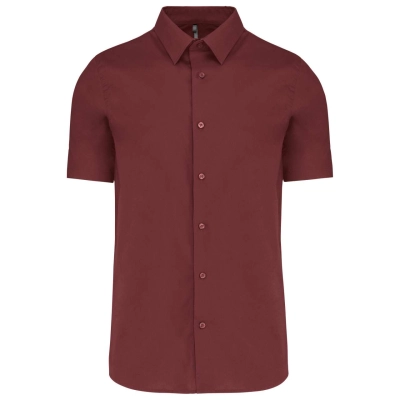 
                                            SHORT-SLEEVED COTTON/ELASTANE SHIRT
                                            