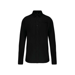 MEN'S LONG-SLEEVED COTTON POPLIN SHIRT