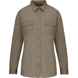 LADIES' LONG-SLEEVED SAFARI SHIRT